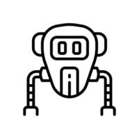 ruimte robot icoon. vector lijn icoon voor uw website, mobiel, presentatie, en logo ontwerp.