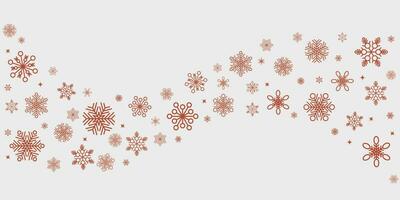 winter en Kerstmis achtergrond vector ontwerp met sneeuwvlokken met copyspace