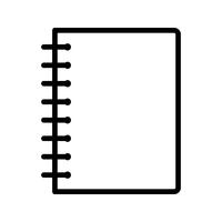 Vector spiraal Notebook-pictogram