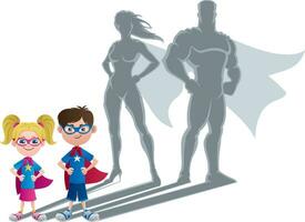 kinderen superheld concept vector