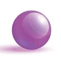 vector realistisch Purper bubbels Aan wit achtergrond