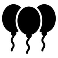 ballonnen glyph icoon vector