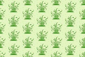 microgreens vector naadloos patroon. groen kleur achtergrond. gezond biologisch voedsel en voorjaar thema's. voor omhulsel papier, branding, behang en textiel