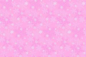 roze sneeuwvlokken vector winter naadloos patroon. eindeloos achtergrond voor Kerstmis omhulsel papier, kleding stof, textiel, behang