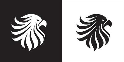 adelaar, valk of havik mascotte logo ontwerp, vogel hoofd insigne embleem vector icoon