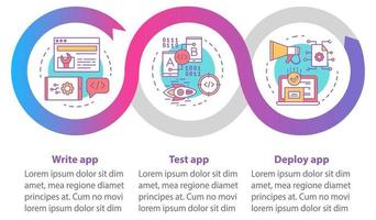 vector infographic sjabloon voor softwareontwikkeling