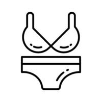 grijp deze verbazingwekkend icoon van bikini, strand medeplichtig vector ontwerp