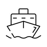 motor jacht vector ontwerp, boot voor zee op reis icoon, luxe schip voor reis of partij in de oceaan