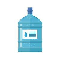 kantoor plastic fles voor water koeler, vector illustratie in vlak stijl geïsoleerd Aan wit