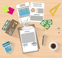 financieel planning concept vector