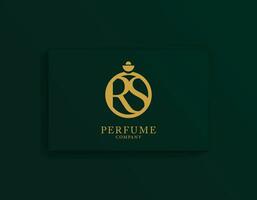 luxe reliëf goud logo mockup Aan luxueus groen achtergrond vector