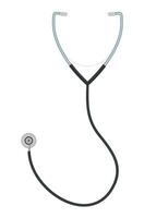 medisch stethoscoop of phonendoscope geïsoleerd Aan wit. vector illustratie in vlak stijl
