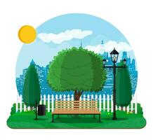 stad park concept vector