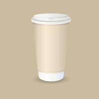 plastic koffie straat kop vector illustratie beeld