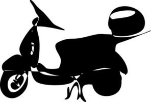 de illustraties en clip art. een artistiek motorfiets silhouet de wit achtergrond vector