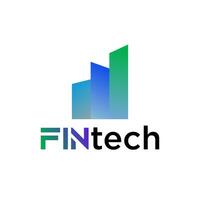 modern logo concept voor FinTech en digitaal financiën industrie vector