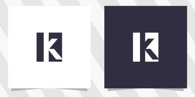 letter k logo ontwerp vector