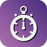 stopwatch vector glyph helling achtergrond icoon voor persoonlijk en reclame gebruiken.