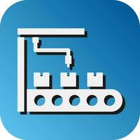 massa productie vector glyph helling achtergrond icoon voor persoonlijk en reclame gebruiken.