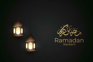 Ramadan lantaarn achtergrond vector