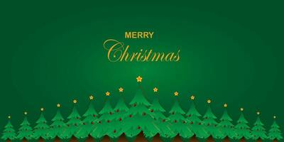Kerstmis boom achtergrond vector illustratie ontwerp met sterren en rood bal decoraties geschikt voor Kerstmis thema.