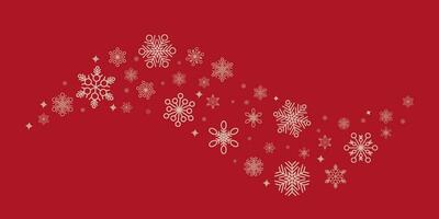 winter en Kerstmis achtergrond vector ontwerp met sneeuwvlokken met copyspace