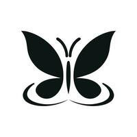 vlinder silhouet icoon. clip art beeld geïsoleerd Aan wit achtergrond vector