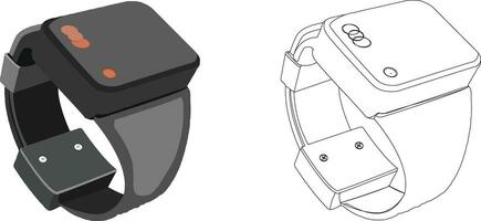 elektronisch armband voor de het voorkomen van gewelddadig misdaden- vector