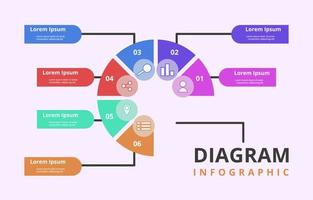 cirkel creatief diagram businessplan concept infographic element sjabloon vector