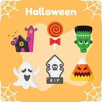 halloween vectorillustratie voor halloween seizoen vector