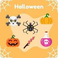 halloween vectorillustratie voor halloween seizoen vector