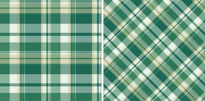 achtergrond vector patroon van Schotse ruit plaid textiel met een structuur controleren kleding stof naadloos. reeks in voedsel kleuren. eco vriendelijk verpakking ideeën voor producten.