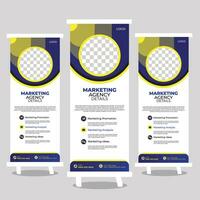 sjabloon voor rollup-banner vector