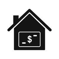 Huis prijs Vector pictogram