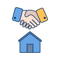 Huis Deal Vector Icon