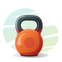 kettlebell voor sport. geschiktheid apparatuur. vector