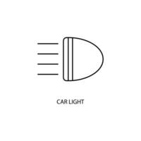 auto licht concept lijn icoon. gemakkelijk element illustratie. auto licht concept schets symbool ontwerp. vector