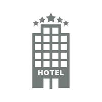 hotel vector icoon. gemakkelijk 5 sterren symbool.