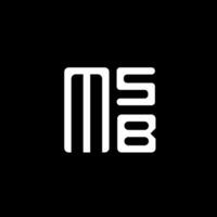 msb brief logo vector ontwerp, msb gemakkelijk en modern logo. msb luxueus alfabet ontwerp