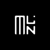 mln brief logo vector ontwerp, mln gemakkelijk en modern logo. mln luxueus alfabet ontwerp