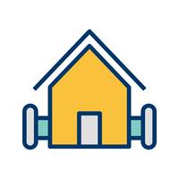 Boerderij huis vector pictogram