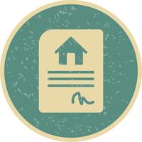 Huis contract vector pictogram