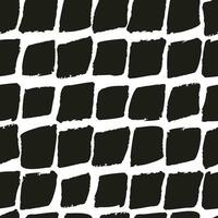 abstract hand- getrokken plein vorm inkt naadloos patroon. vector