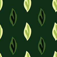 elegant vector patroon met groen gebladerte.