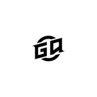 gq premie esport logo ontwerp initialen vector