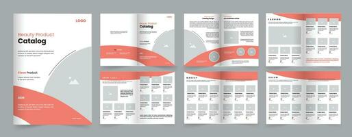 schoonheid Product catalogus ontwerp of sieraden catalogus sjabloon, bewerkbare catalogus sjabloon ontwerp vector