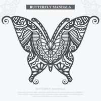 vlinder mandala vector. vintage decoratief. vectorillustratie. vector