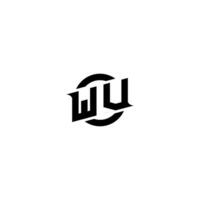 wv premie esport logo ontwerp initialen vector