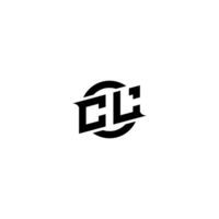 cl premie esport logo ontwerp initialen vector