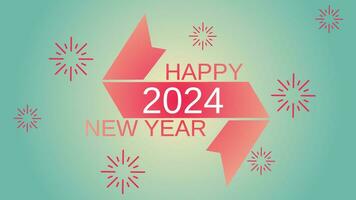 gelukkig nieuw jaar 2024 achtergrond. nieuw jaar vector achtergrond voor evenement, festival, kaart of decoratie. achtergrond voor nieuw jaar viering in december
